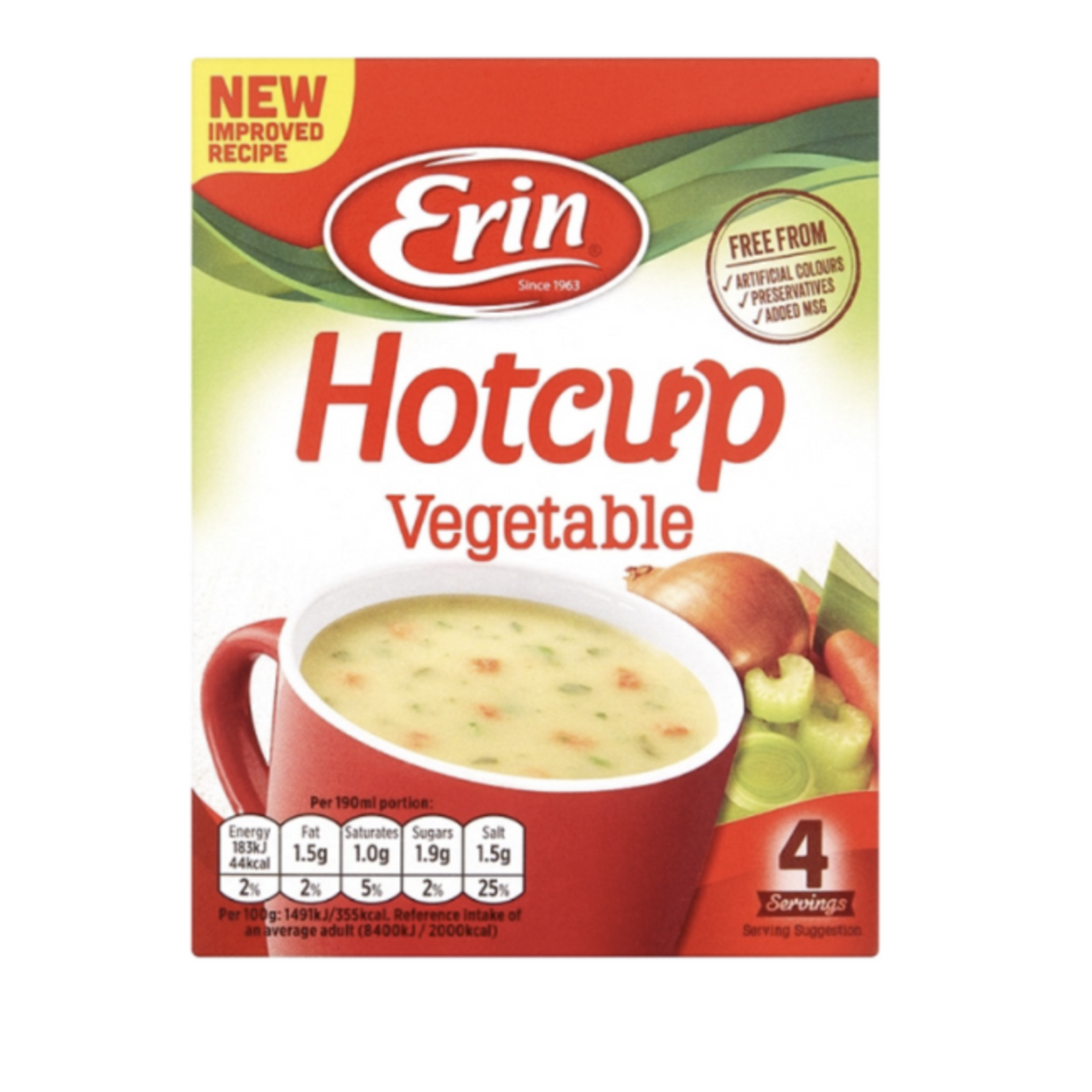 Erin Erin Hot Cup: Vegetable Soup 49g