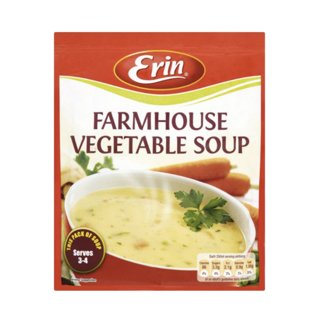 Erin Erin Farmhouse Vegetable Soup 75g Packet