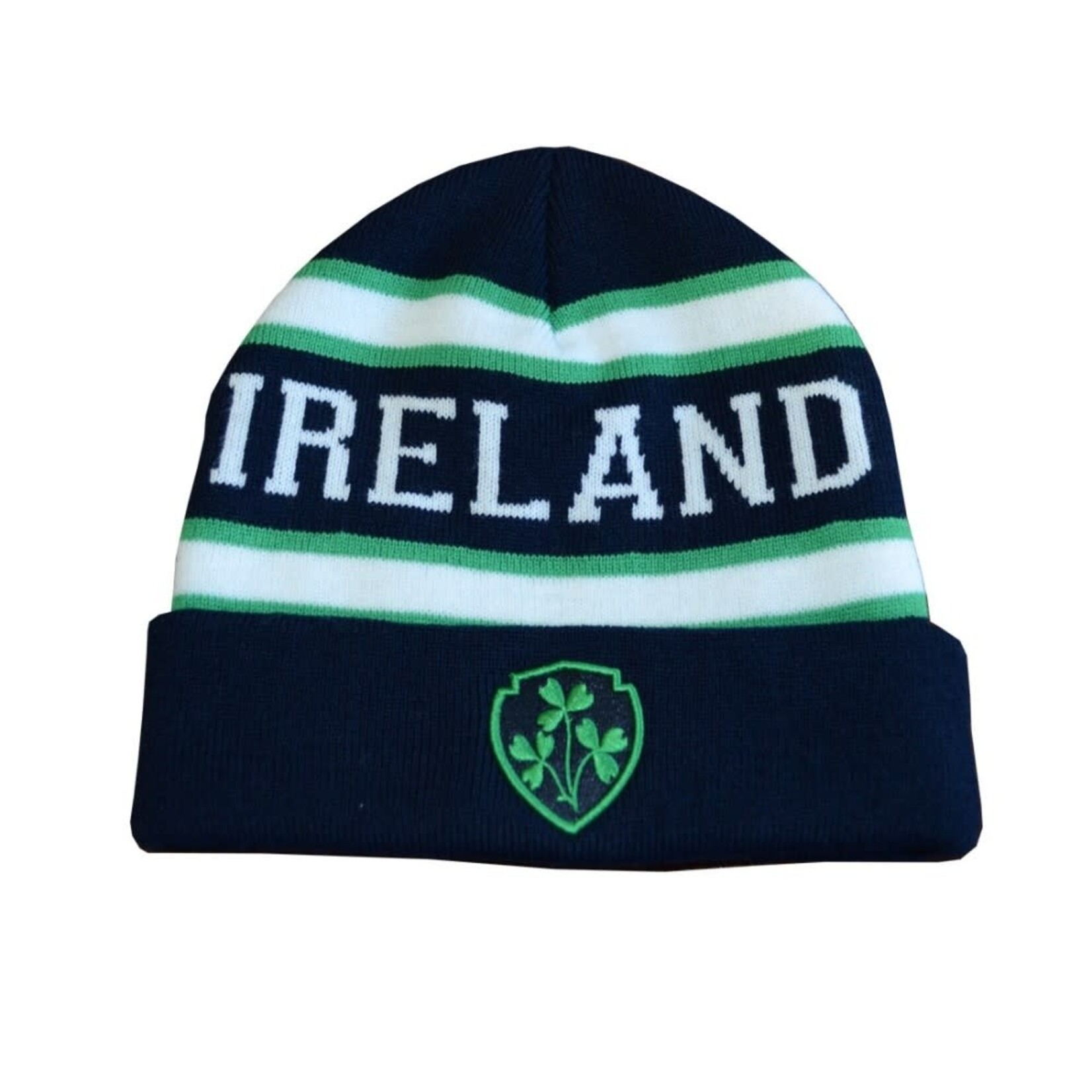 Lansdowne Navy/Green/White Ireland Knit Hat Adult