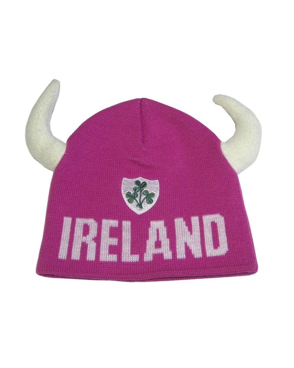 Traditional Craftwear Kids Ireland Hat w/Horns Pink