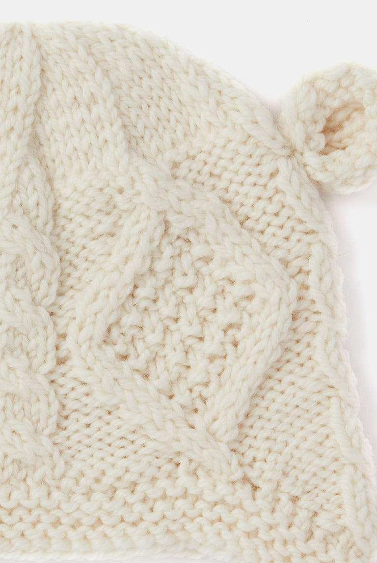 Aran Woollen Mills Kids Wool Hat w/ Ears