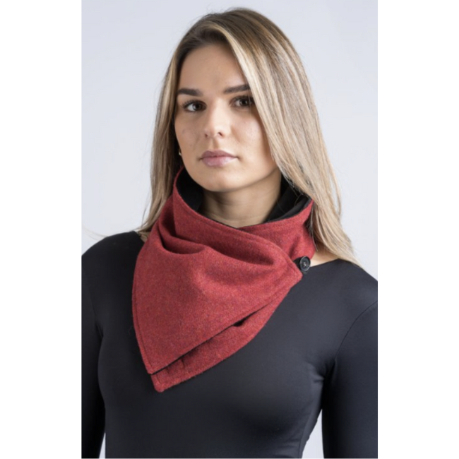 Celtic Tweeds Tangerine Tweed Collar w/ Rev. Velvet