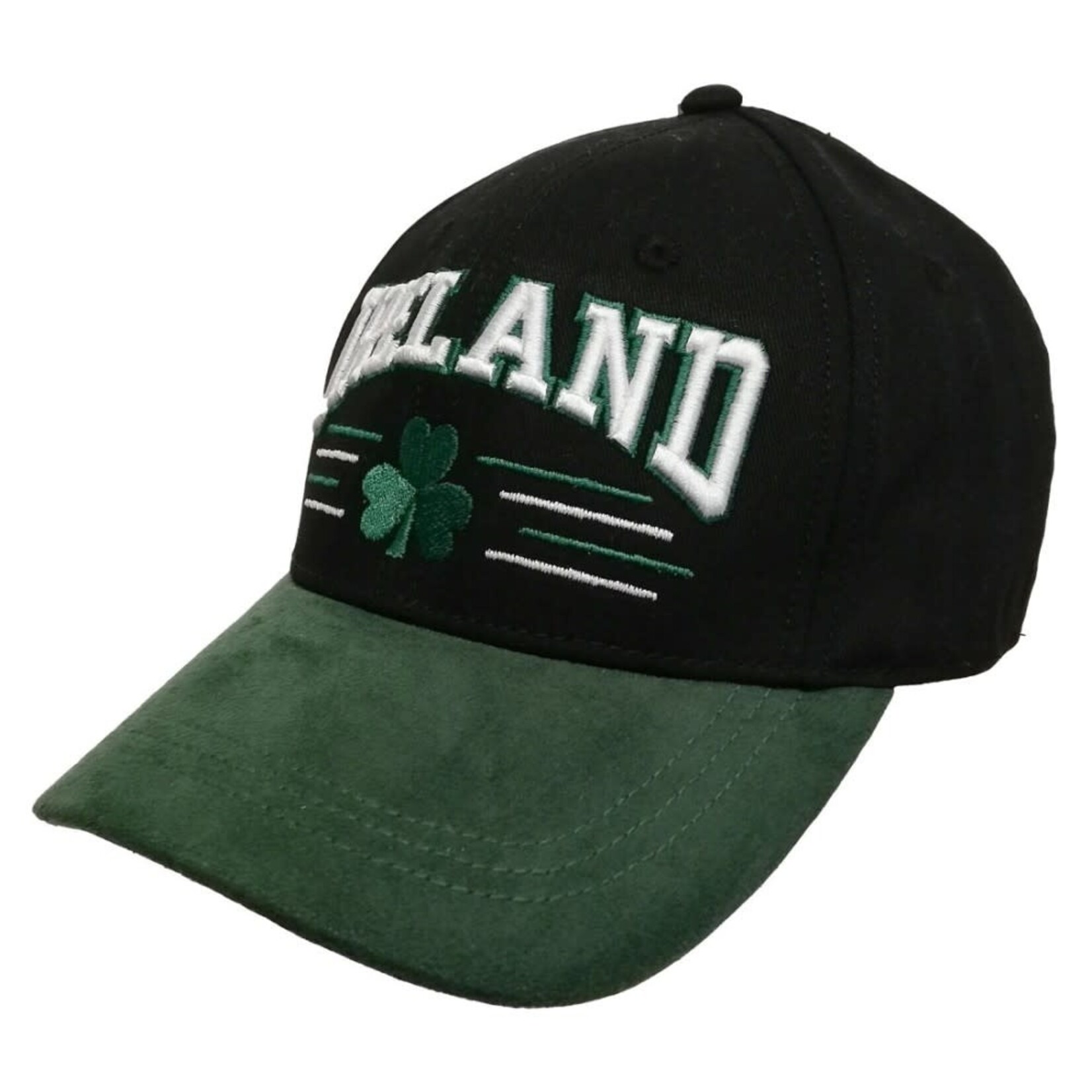 Traditional Craftwear Ireland Black/Green Shamrock Baseball Cap