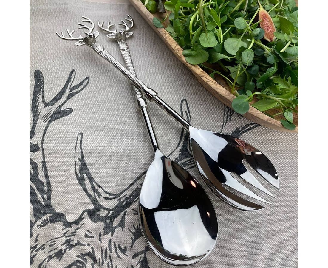 Selbrae House Salad Server Set- Stag