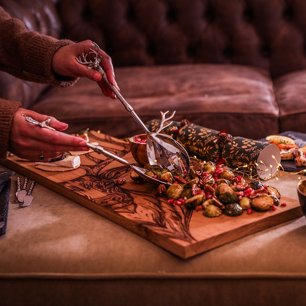 Selbrae House Salad Server Set- Stag