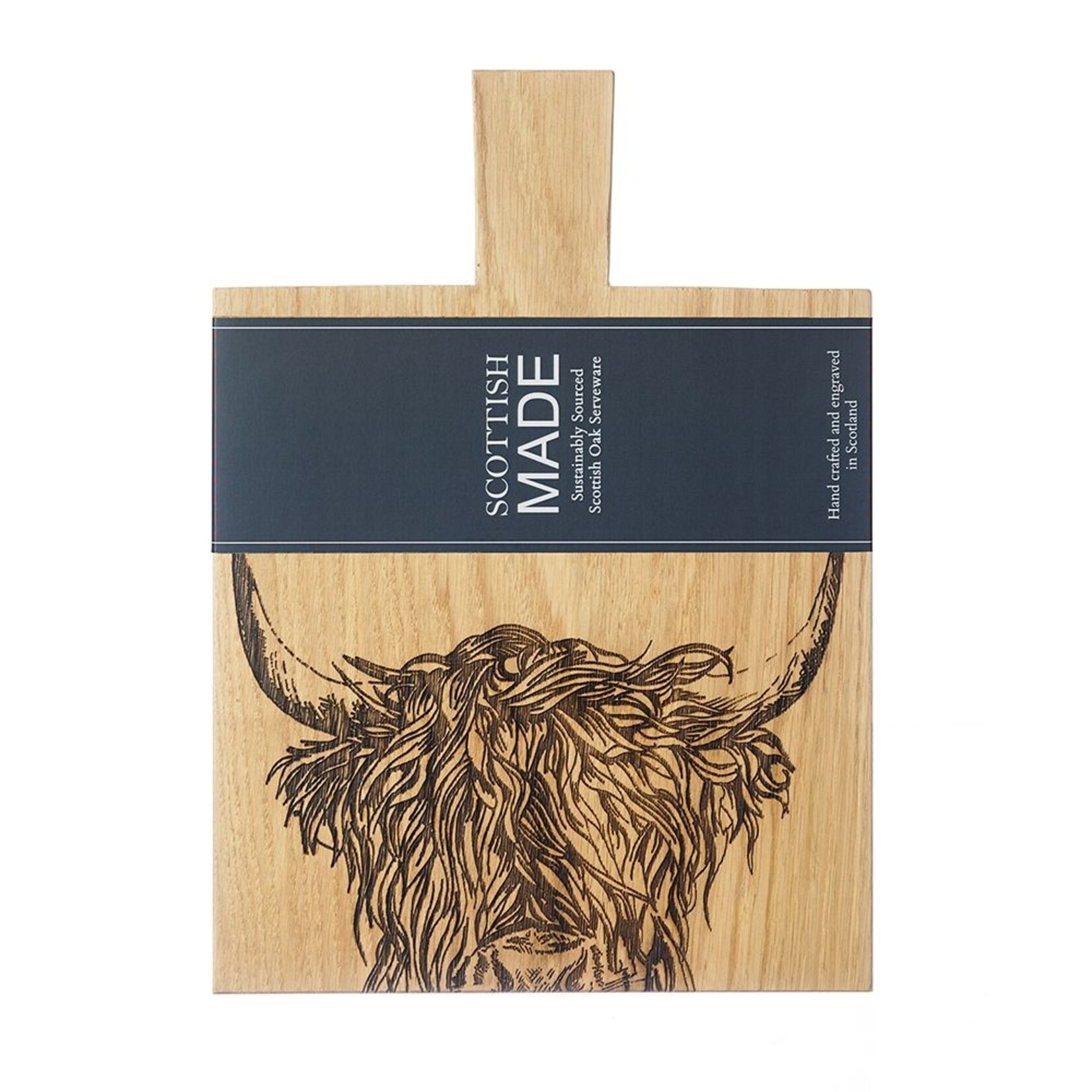 Selbrae House Oak Cutting Board(Md) - Highland Cow