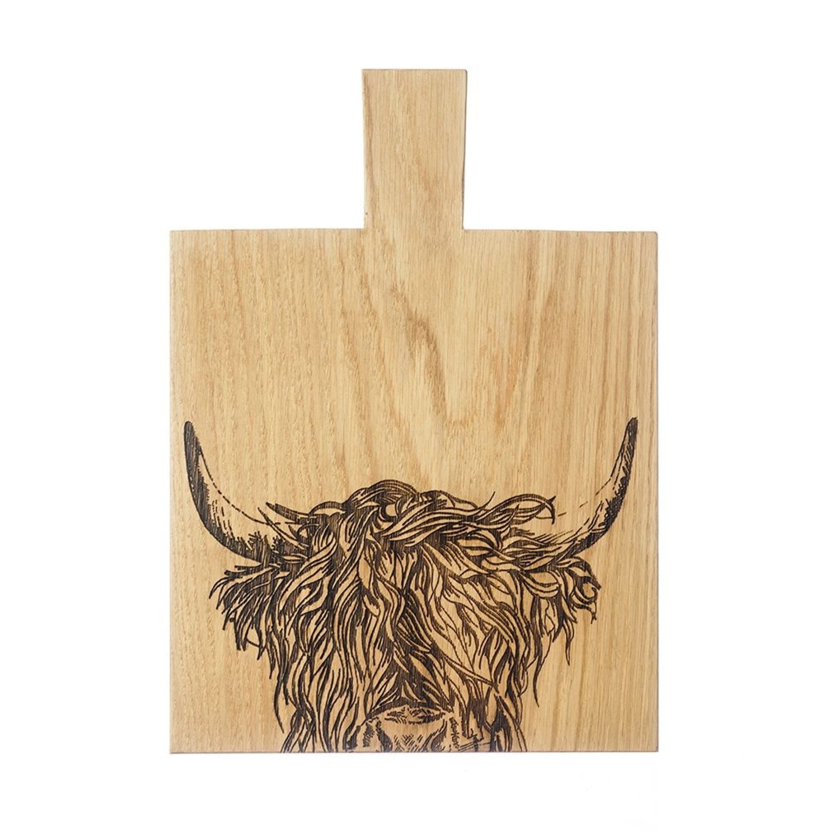 Selbrae House Oak Cutting Board(Md) - Highland Cow