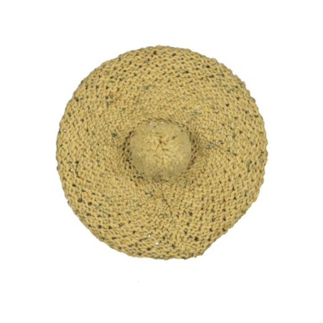 McConnell Woolen Mills Wool Beret: Mustard