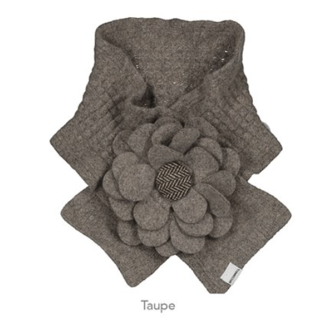 McConnell Woolen Mills Floral Collar Taupe