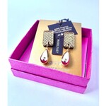 Mothú Jewellery Etched Gold Mirror Studs