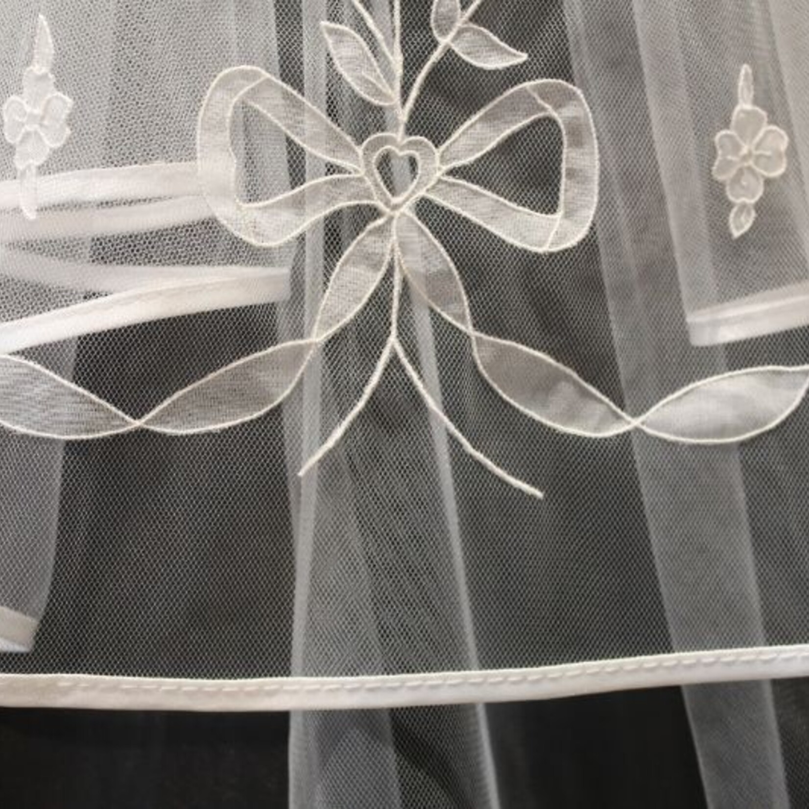 Carickmacross Lace Irish Lace Communion Veil - Floral