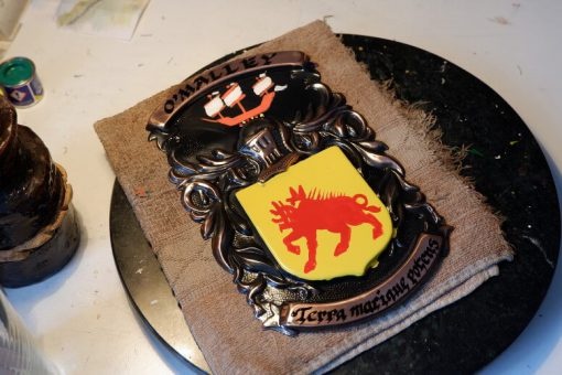 Historic Families *CUSTOM* Single Coat of Arms (Hand-painted Copper)