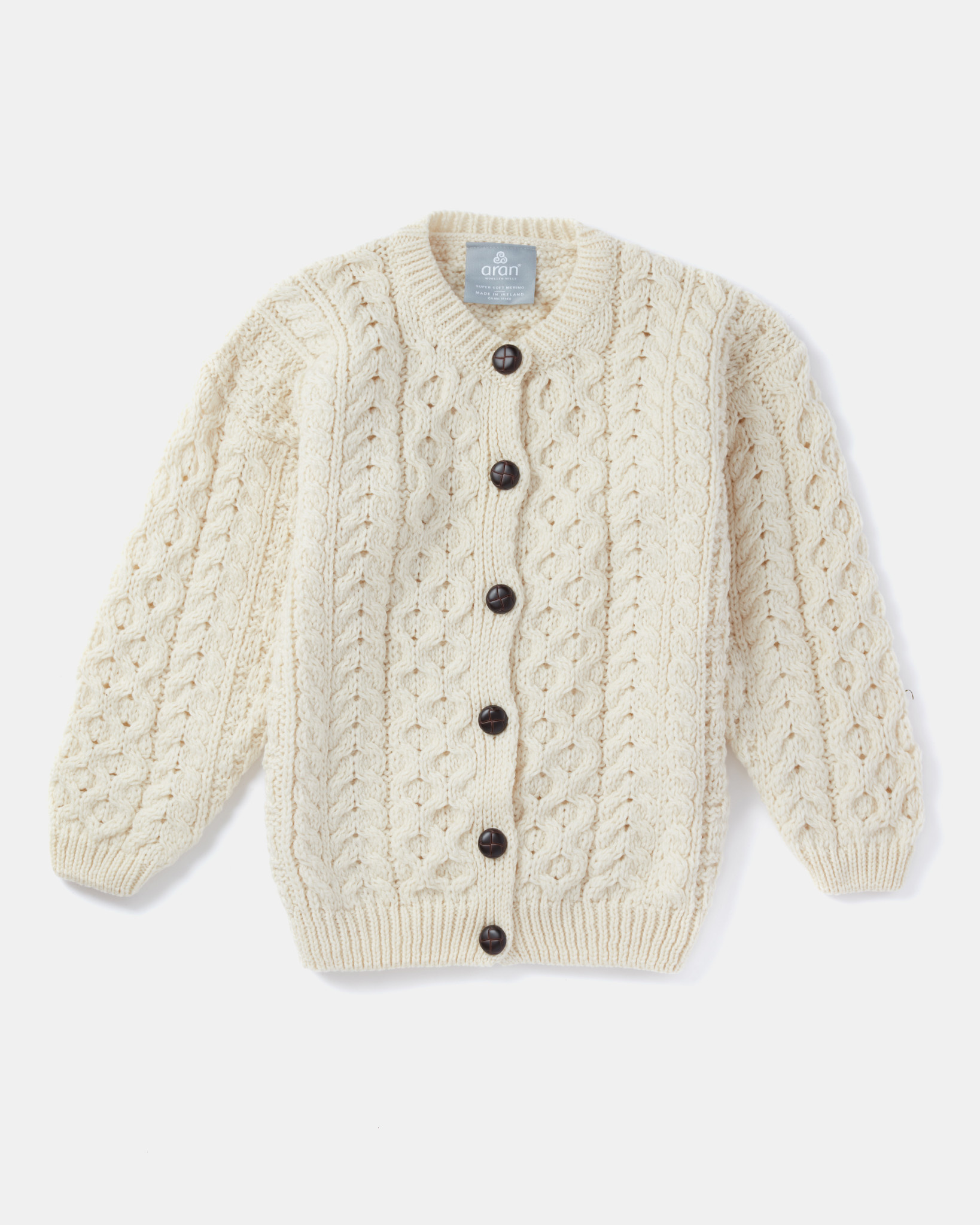 Aran Woollen Mills Child's Aran SuperSoft Cardigan