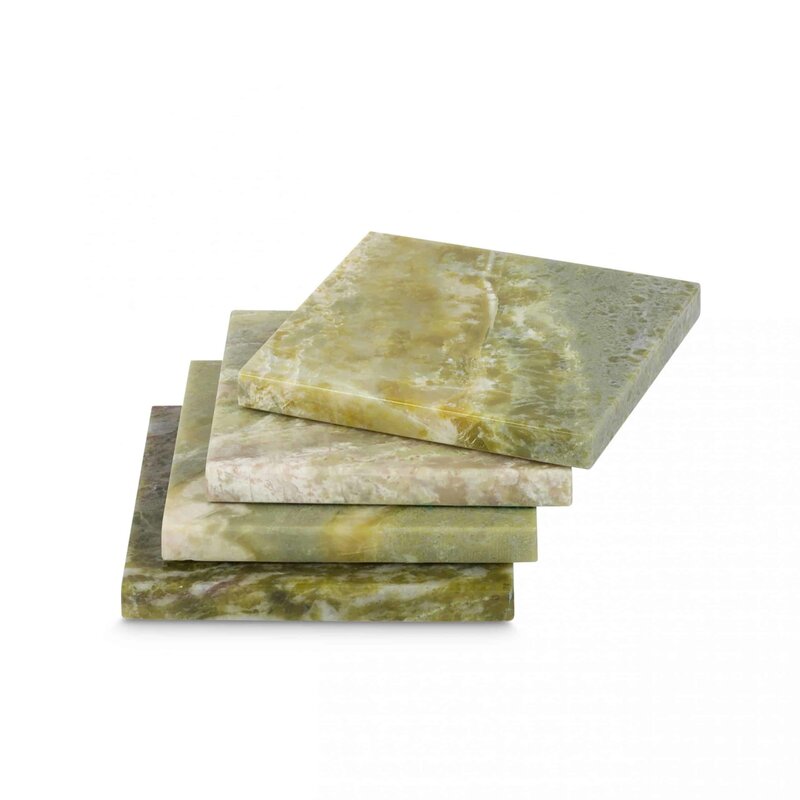 JC Walsh Square Coasters: Connemara Marble