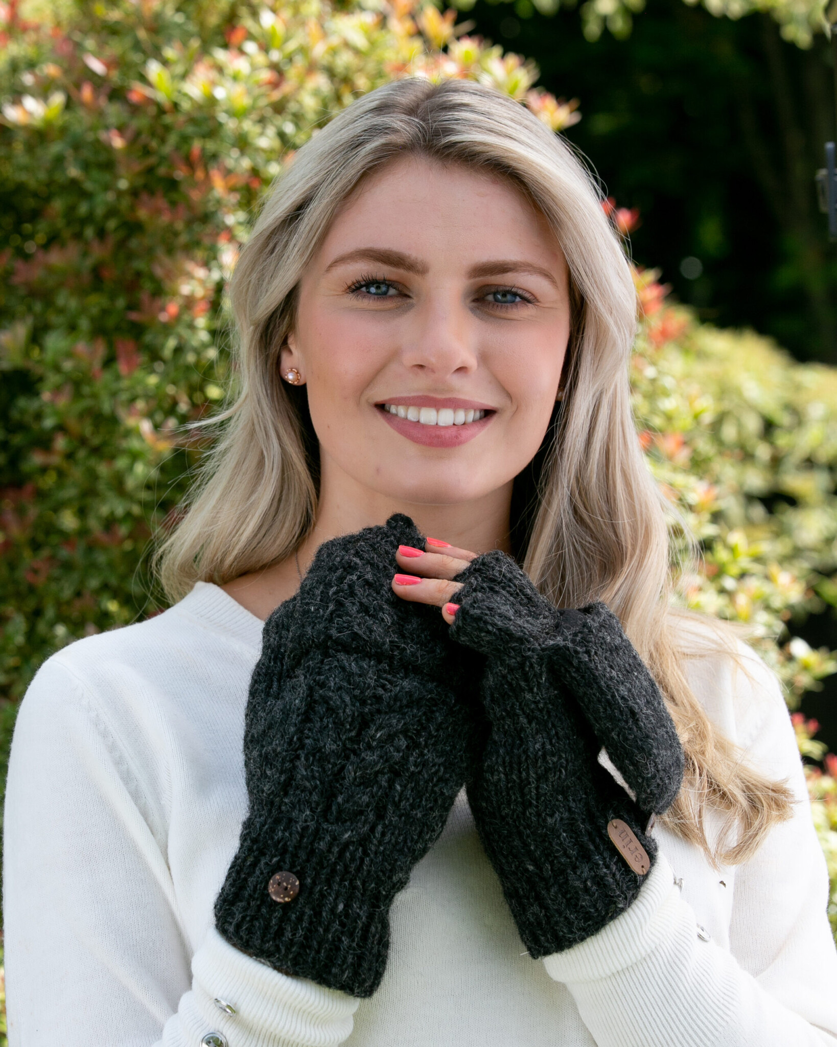 Erin Knitwear Fleece Lined Cable Hunter Gloves