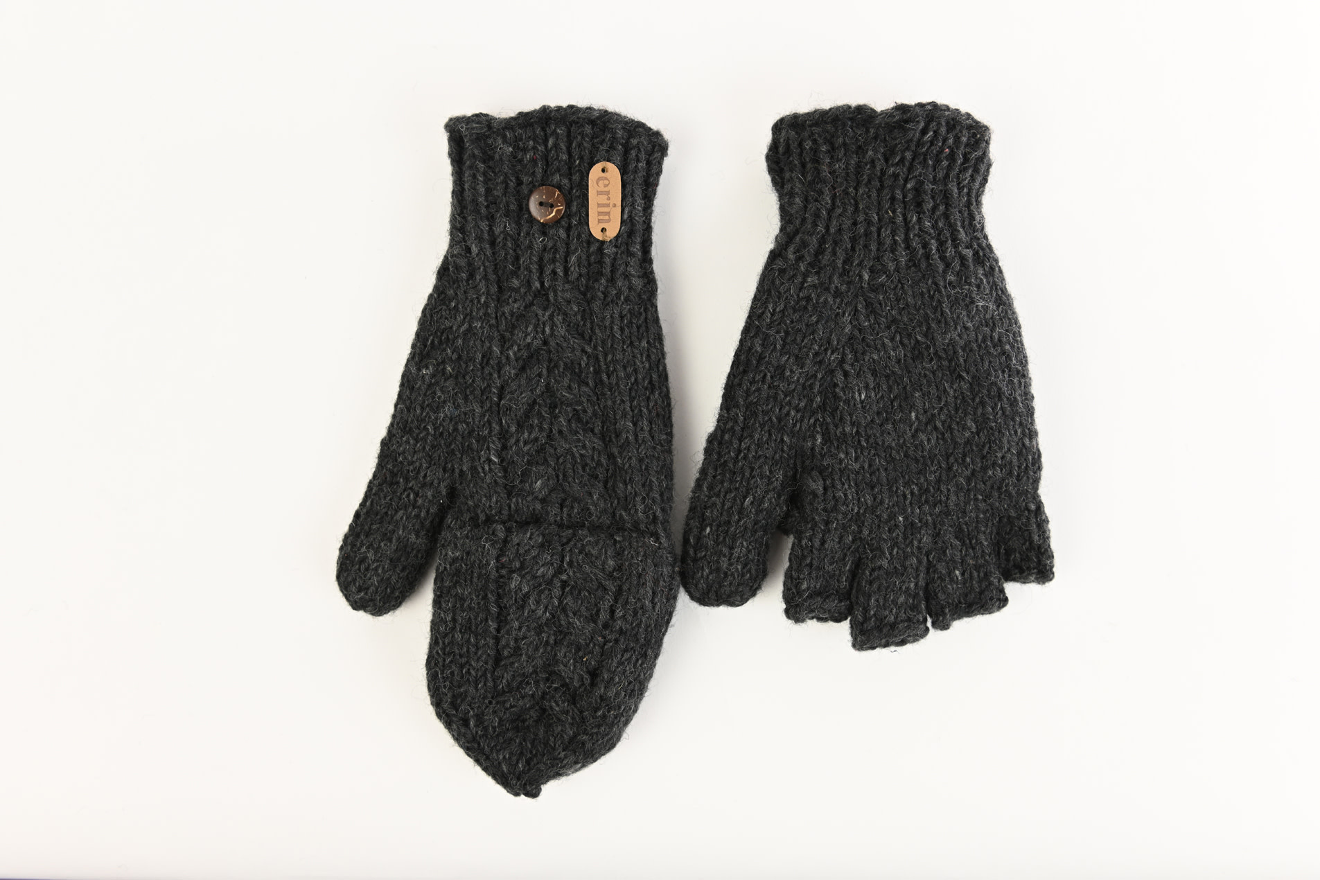 Erin Knitwear Fleece Lined Cable Hunter Gloves