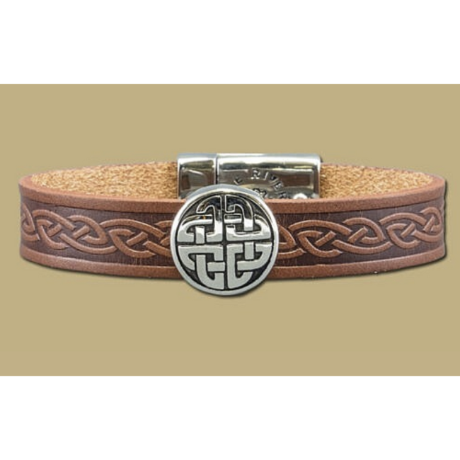 Lee River Leather Eternal Knot Single Magnetic Cuff