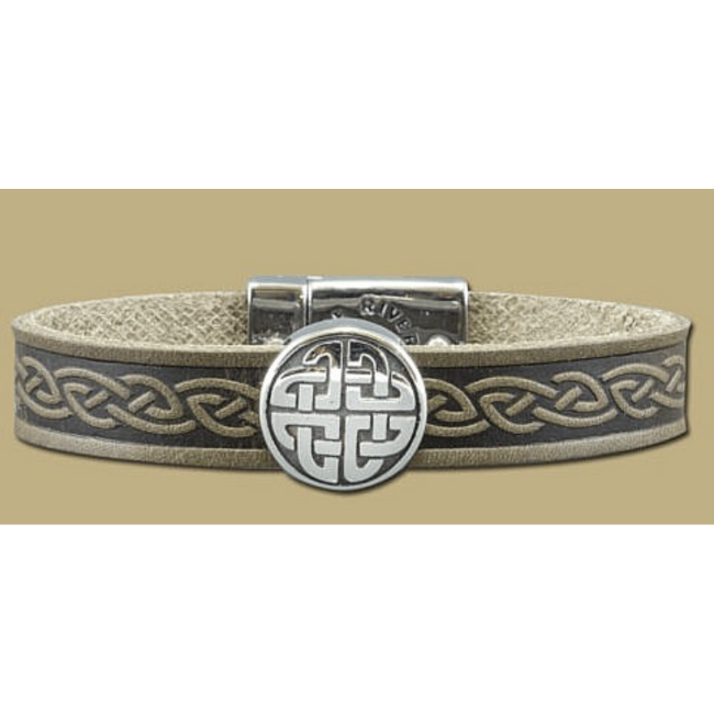 Lee River Leather Eternal Knot Single Magnetic Cuff