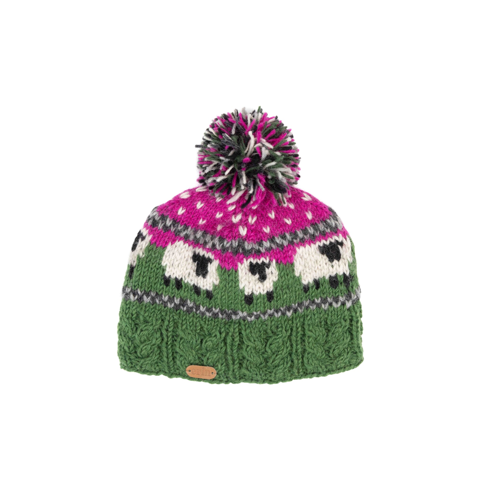 Erin Knitwear Wool Sheep Bobble Hat