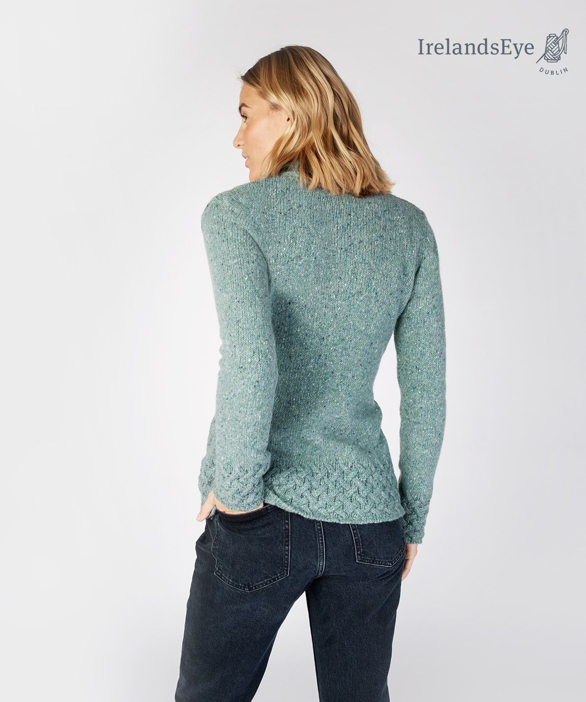 IrelandsEye Knitwear Horseshoe Cable Cardigan