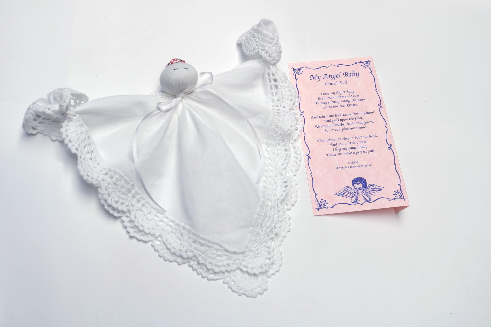 Simply Charming My Angel Baby Doll w/ Celtic Cross