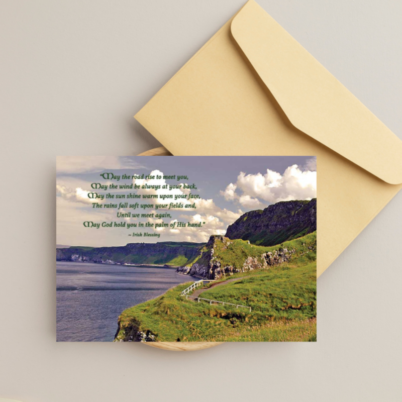 Mundo Images Sympathy Card: May the Road Rise