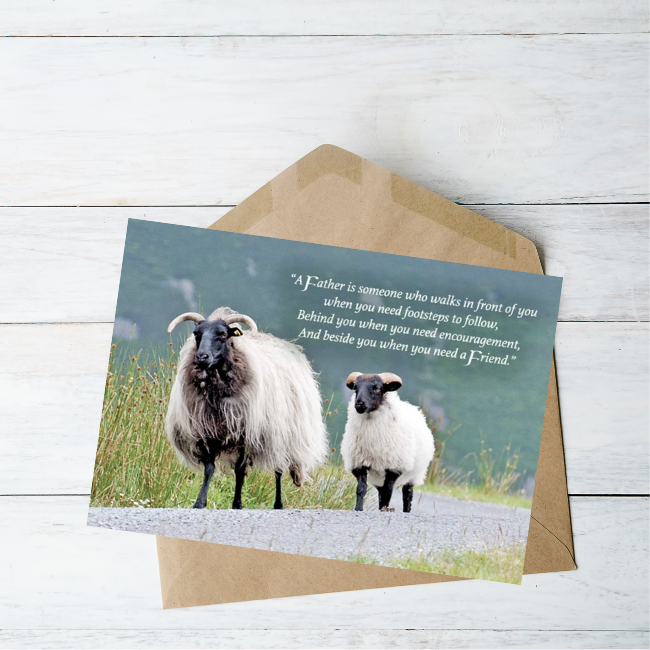 Mundo Images Father's Day: Two Sheep Greeting Card