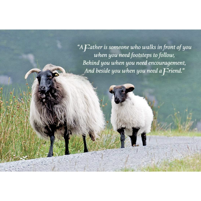 Mundo Images Father's Day: Two Sheep Greeting Card