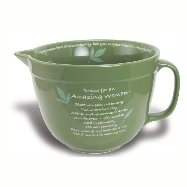 Cathedral Art Amazing Woman Green Mixing Bowl