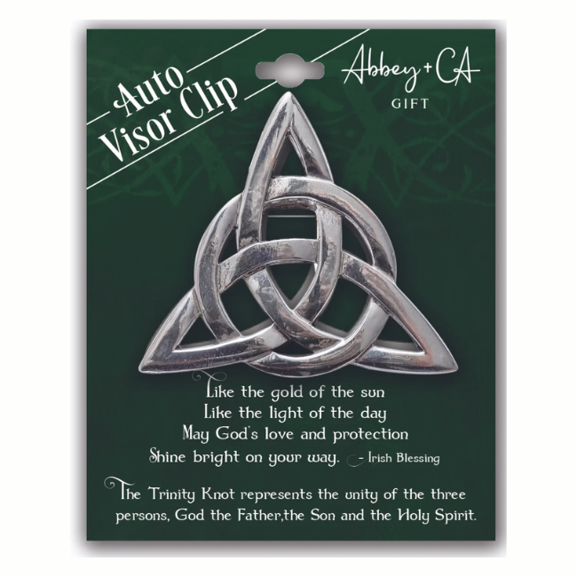 Cathedral Art Visor Clip:  Trinity Knot