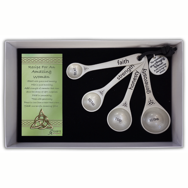 Cathedral Art Amazing Woman Measuring Spoons with Giftbox