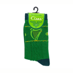 Royal Tara Green Cable Knit Harp Socks