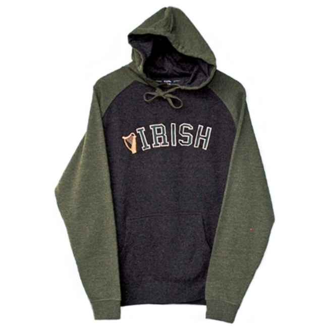 Sexton Company Irish Harp Grey Hoodie