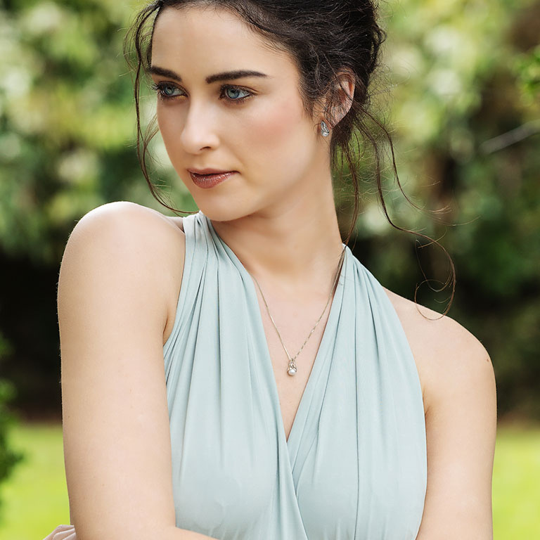 Shanore Sterling Silver Trinity Pearl Necklace