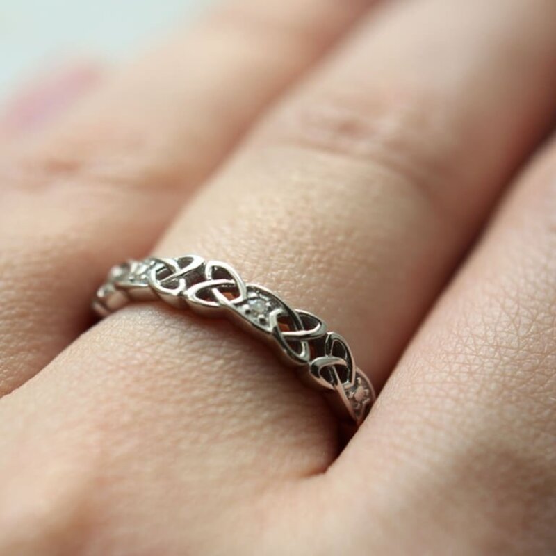Shanore S/S Diamond Set Trinity Ring