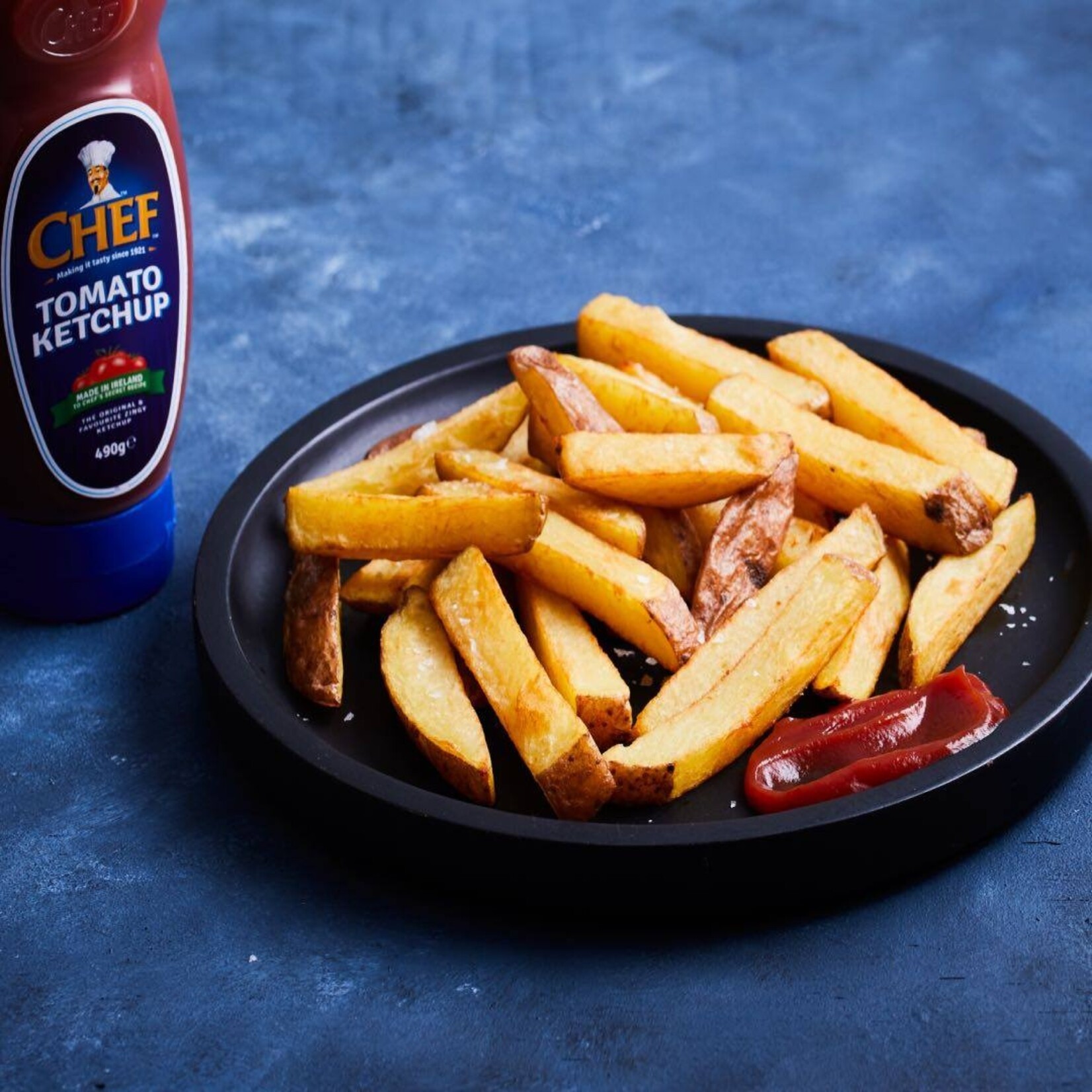 Chef Ketchup Squeezy Squeezy 490 G, 3 Stück