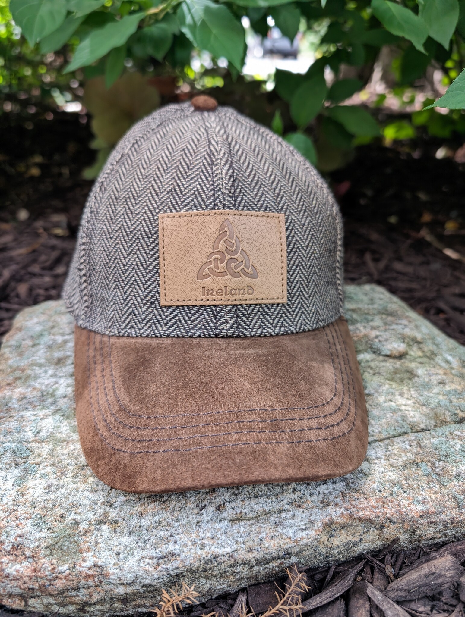 Traditional Craftwear Brown Tweed "Ireland" Baseball Cap