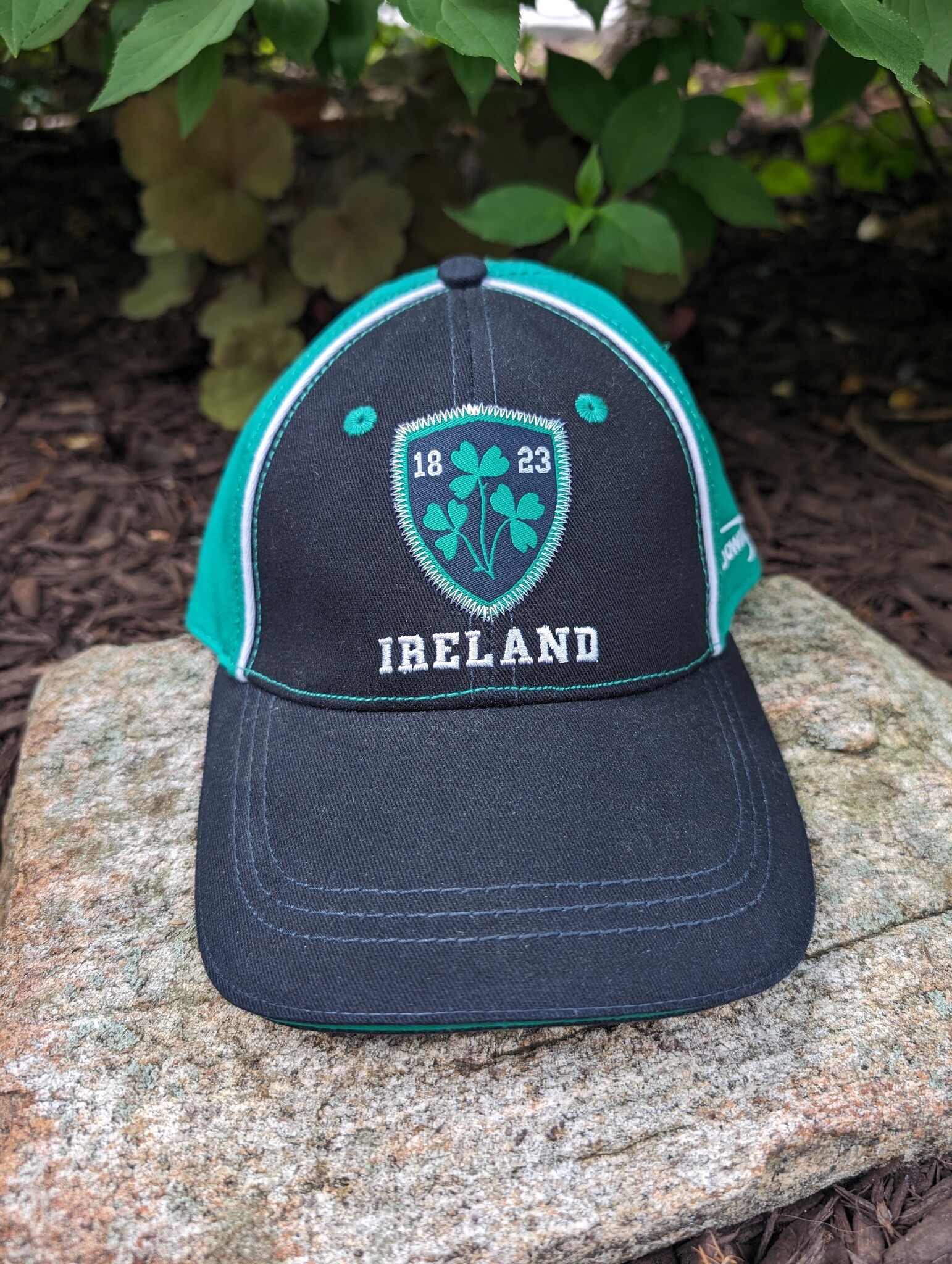 Traditional Craftwear Navy/Emerald Crest Baseball Cap