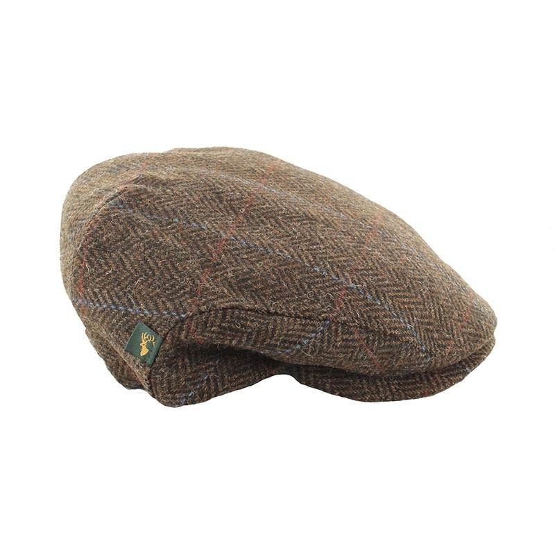 Mucros Trinity Wool Cap Brown Check