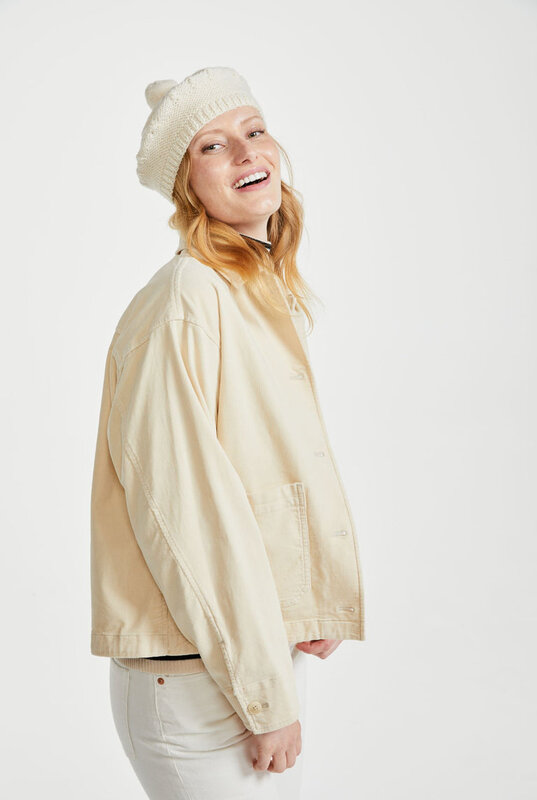 Aran Woollen Mills Natural Ladies Wool Beret