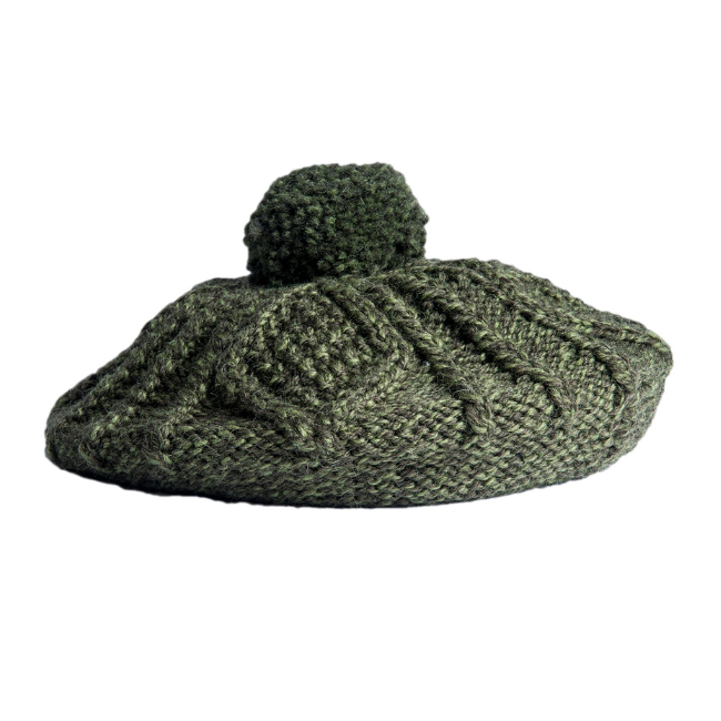 Aran Woollen Mills Moss Ladies Wool Beret