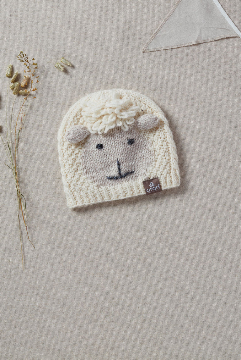 Aran Woollen Mills Baby Shepley Hat: Oatmeal