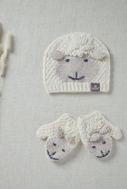 Aran Woollen Mills Baby Shepley Hat: Oatmeal