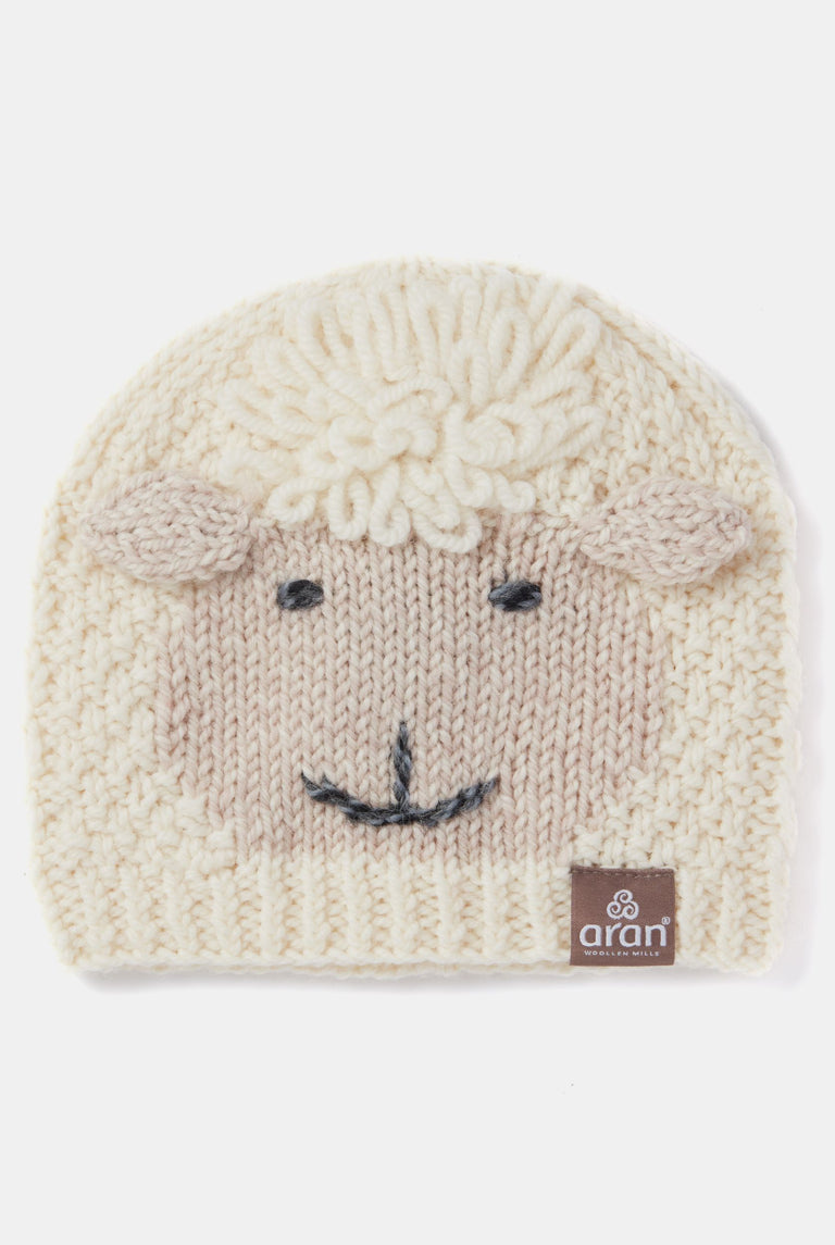 Aran Woollen Mills Baby Shepley Hat: Oatmeal