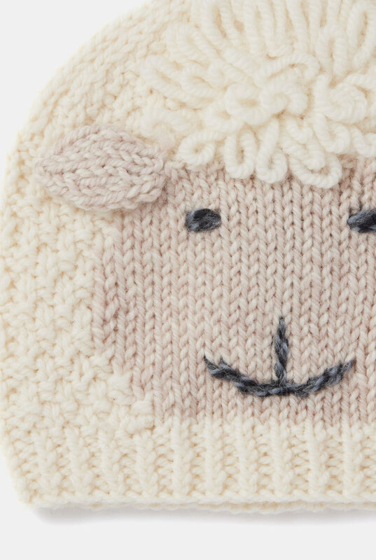 Aran Woollen Mills Baby Shepley Hat: Oatmeal