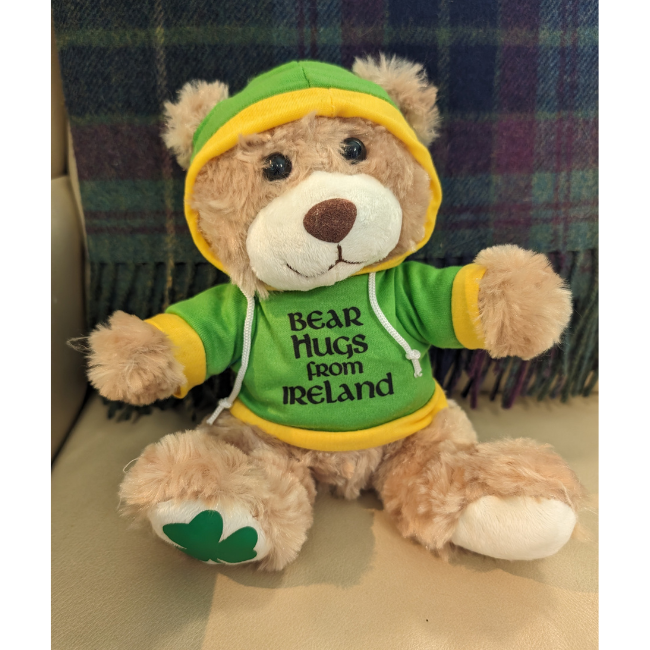 Liffey Artefacts Irish Teddy Bear w/ Hoodie