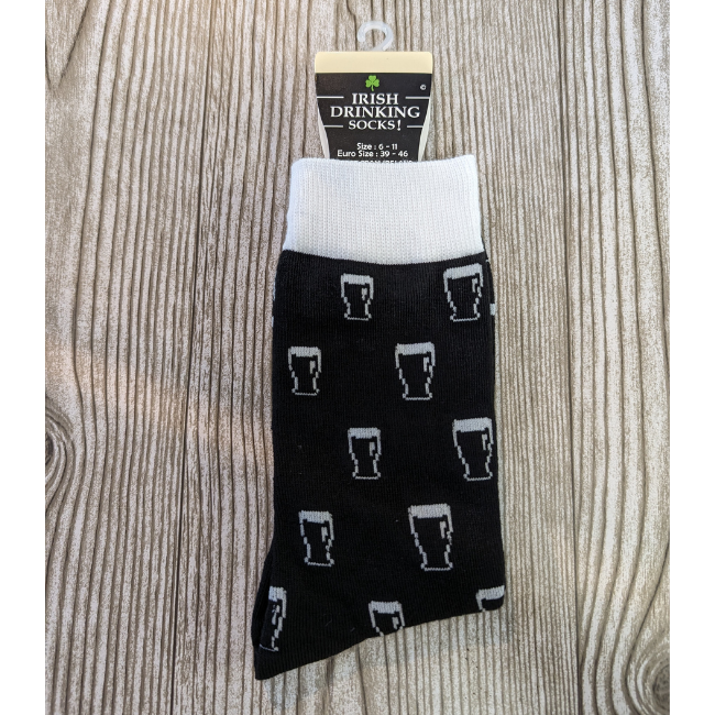Liffey Artefacts Irish Drinking Socks: Pints All Over