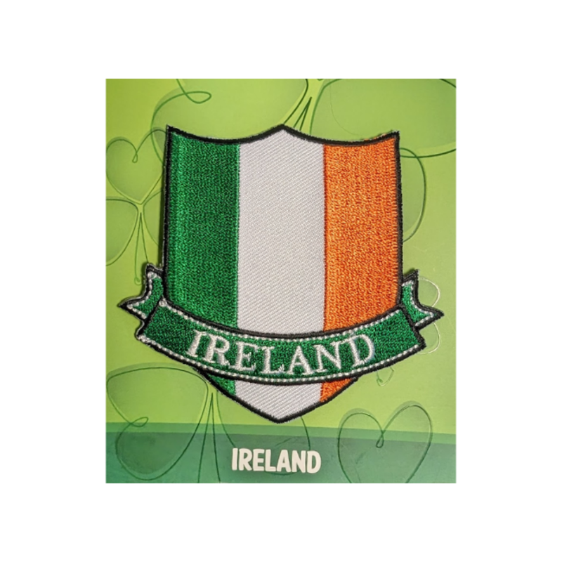 Irish Decal Products Tri-colour Ireland Crest Embroidered Patch