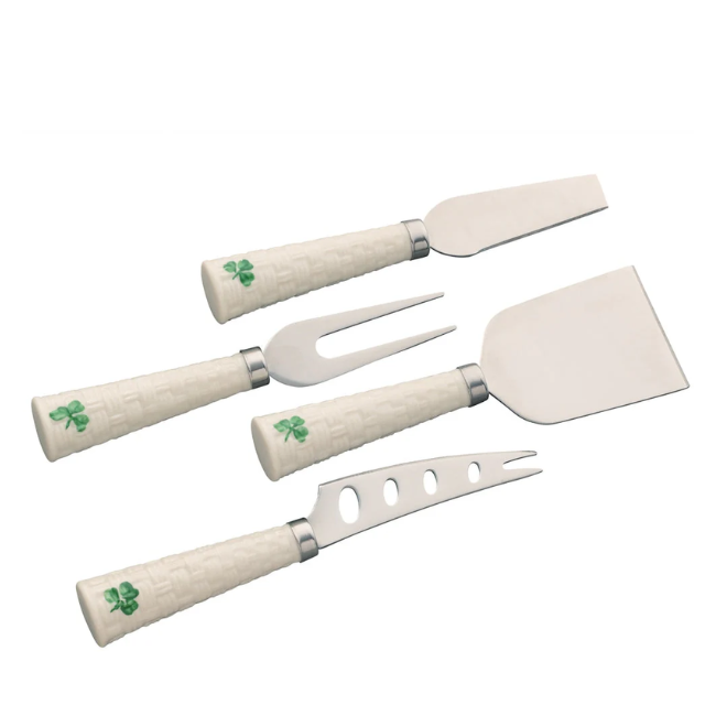Belleek Belleek Shamrock Cheese Knives (Set of 4)