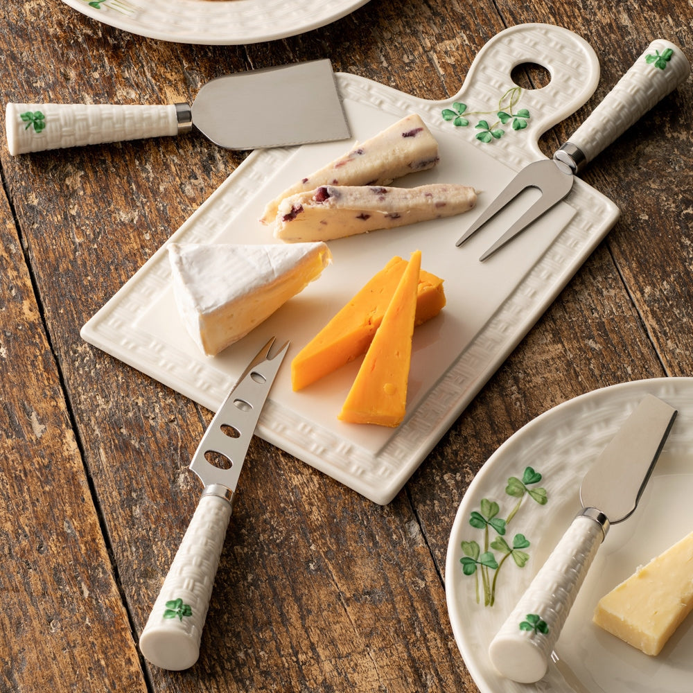Belleek Belleek Shamrock Cheese Knives (Set of 4)